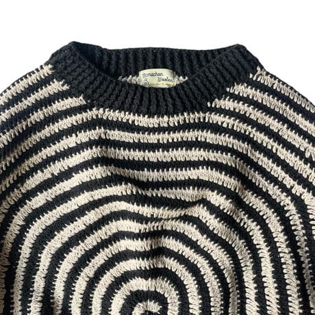 MacMahon Knitting Mills / Big L/S Crew Neck Knit-GuruGuru WHITE