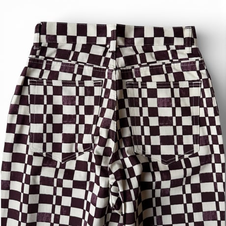 PHEENY / Checkered High Waist Wide Pants