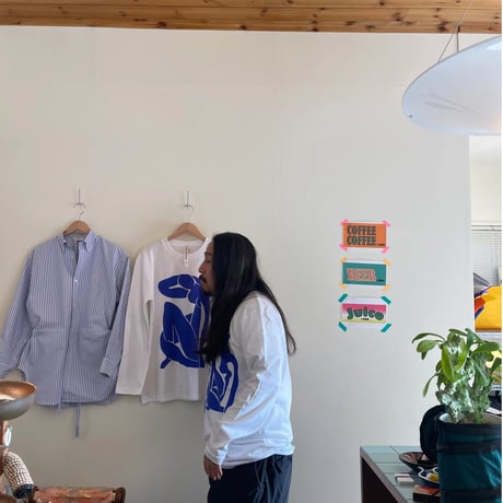 Naomi Yarn Delight / BLUE NUDE LS T-SHIRTS TWINS