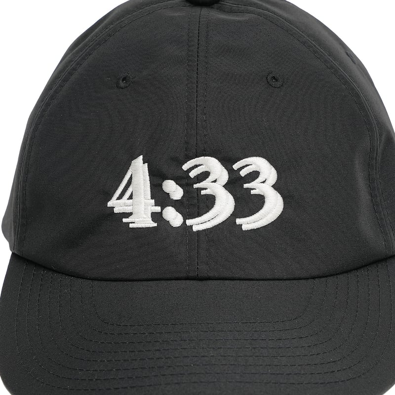 【美品】garbage Pre Curve Brim 6 Panel Cap GARBAGE】PRE CURVE BRIM 6 PANEL CAP (4:33) - BLACK (BLACK EMB