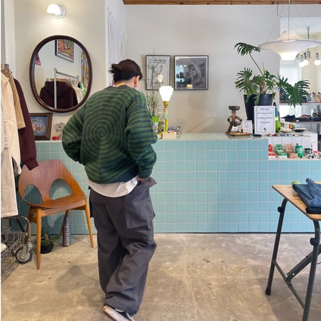 MacMahon Knitting Mills / Big L/S Crew Neck Knit-GuruGuru GREEN