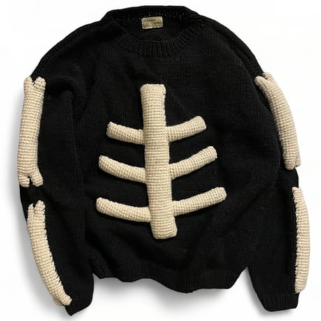 MacMahon Knitting Mills / Crew Neck Knit-3D BONE
