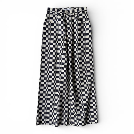PHEENY / Checkered High Waist Wide Pants