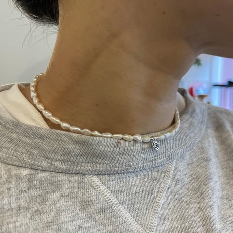 FLUTTER / Pearl＆Karen Silver choker