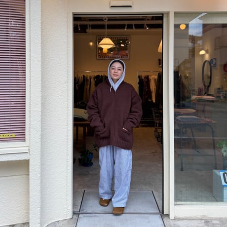 RELAXFIT / Zipup Cowichan sweater ”Texas”
