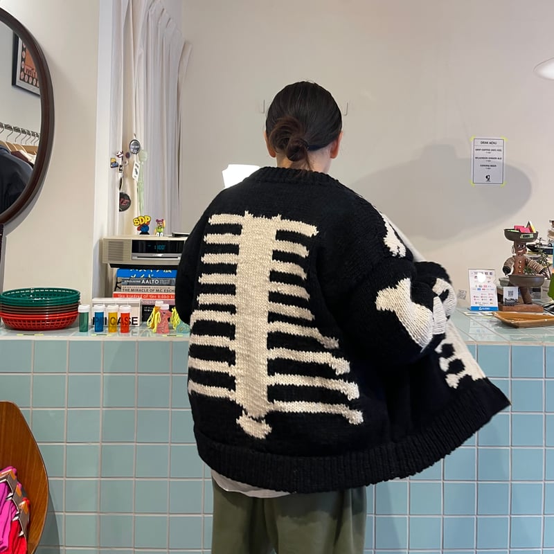 MacMahon Knitting Mills / Knit MA-1 BONE | FLUTTER