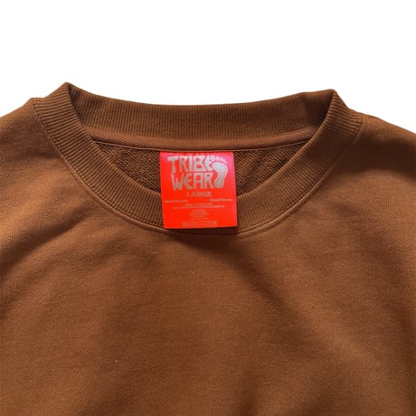 TRIBE WEAR / Basic Crewneck Sweat BROWN