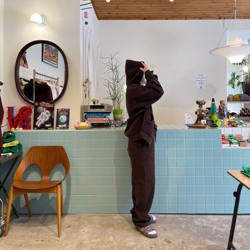 PHINGERIN / CORDY KNIT ZIP HOODIE | FLUTTER