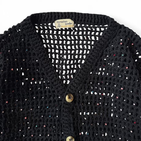MacMahon Knitting Mills / Beaded Mesh Cardigan