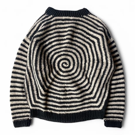 MacMahon Knitting Mills / Big L/S Crew Neck Knit-GuruGuru WHITE