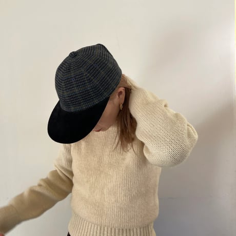 FLUTTER / 2WAY PONPON CAP Glen Check