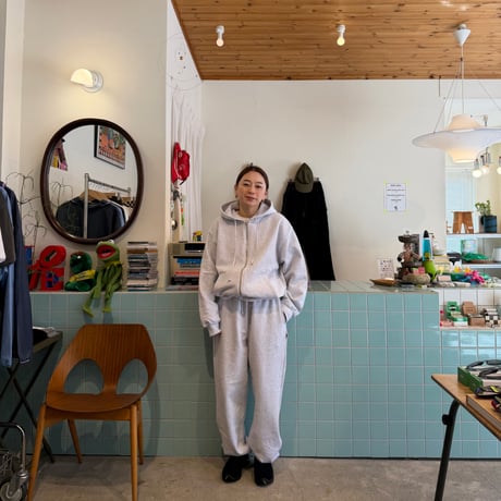 TRIBE WEAR / Basic Zip Up Hoodie GREY