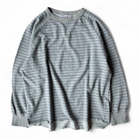 WALLA WALLA SPORT / U.S. MADE STRIPE LT TERRY CREW