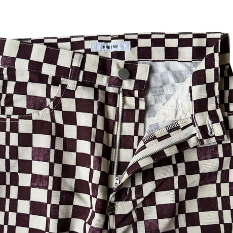 PHEENY / Checkered High Waist Wide Pants