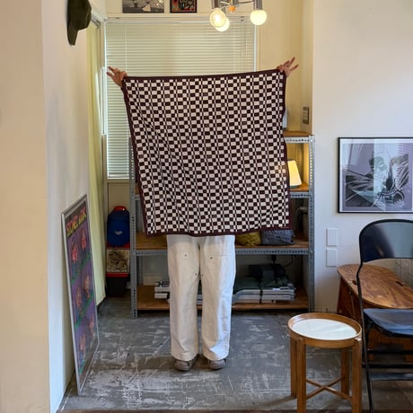 PHEENY / Cotton Silk Checkered Scarf
