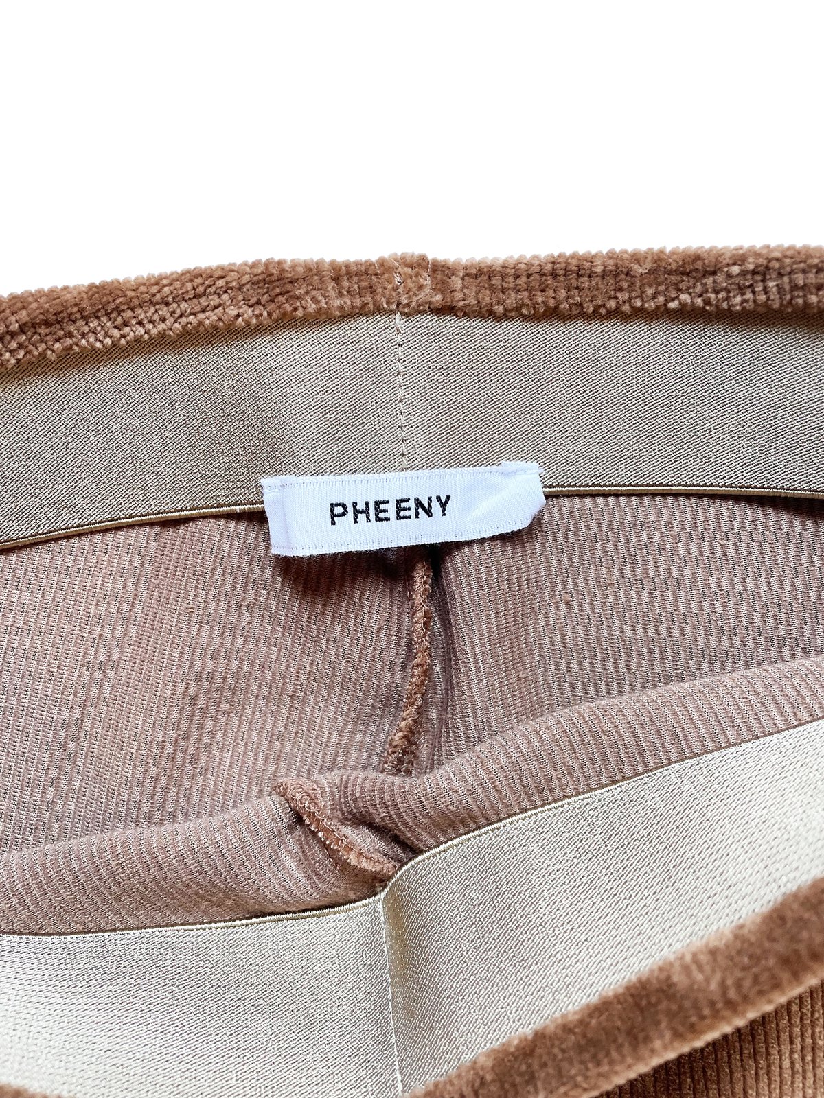 pheeny corduroy like pile frared pants-