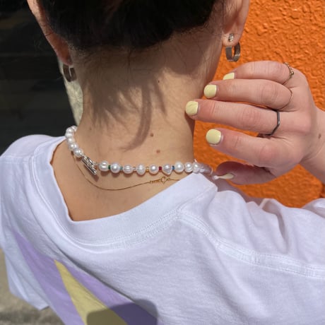 ROSETTAPRAYER / Pearl Beads Toggle Necklace
