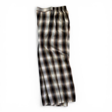PHEENY / Rayon ombre check gathered pant
