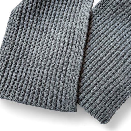COMFORTABLE REASON / Waffle Hood Scarf
