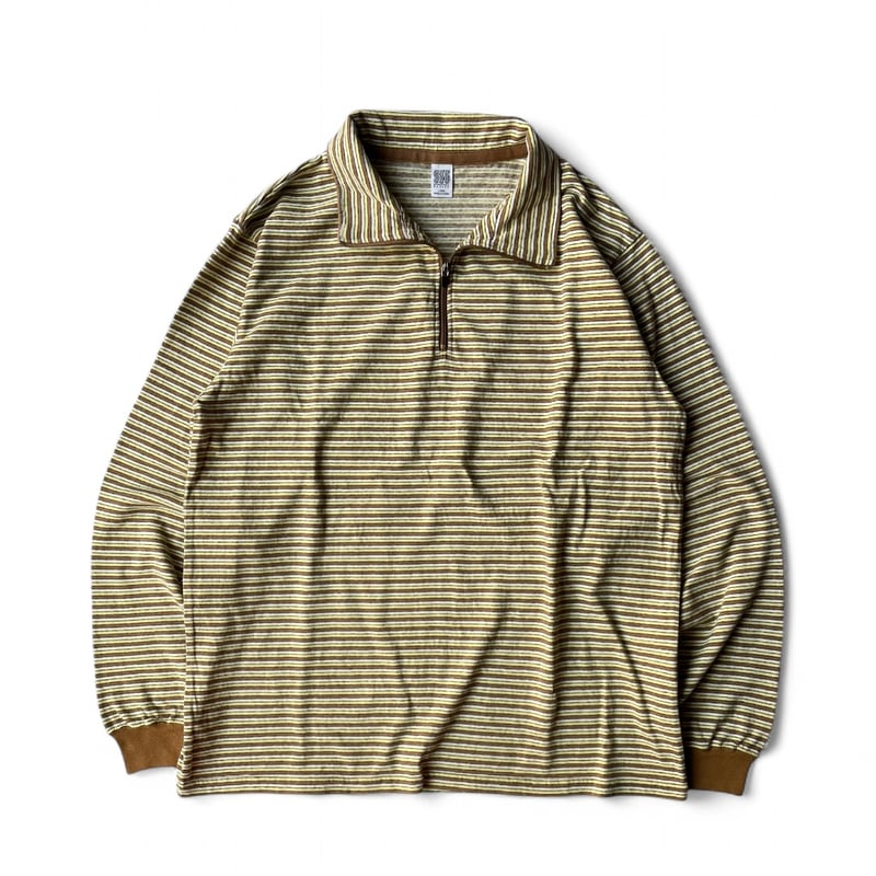 COMFORTABLE REASON / Multi Border L/S Stand Zip