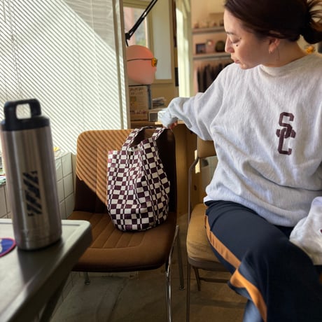 PHEENY / Checkered Bucket Tote Bag
