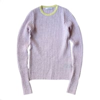 PHEENY / Check Jacquard Knit L/S