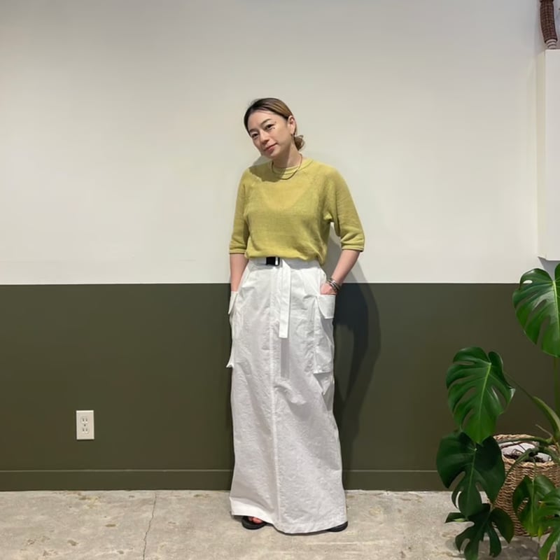 PHEENY / Cotton nylon dump military skirt | FLU 