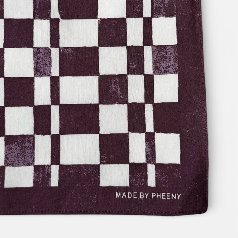 小物 pheeny 26ss Cotton Silk Checkered Scarf Cotton Silk Checkered Scarf[NAVY] | 1LDK (ワンエルディーケー) 公式