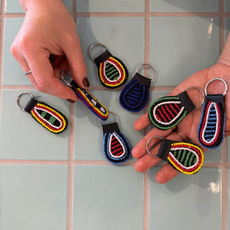 DESIGN AFRICA / MASAI BEADED KEY RING
