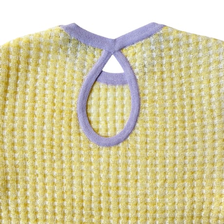 PHEENY / Check Jacquard Knit S/S
