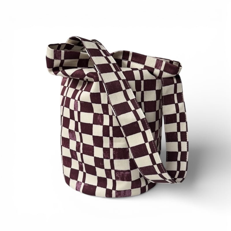 5月上旬再入荷】PHEENY / Checkered Bucket Tote Bag | F