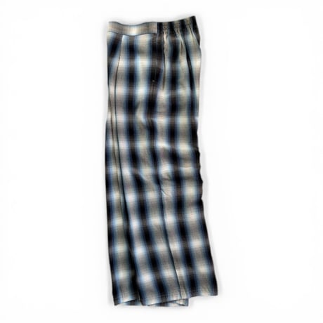 PHEENY / Rayon ombre check gathered pant