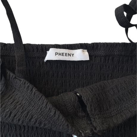 PHEENY / Cotton Shirring Camisole