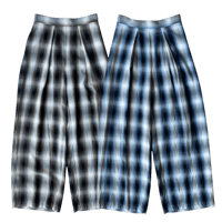 PHEENY / Rayon ombre check gathered pant