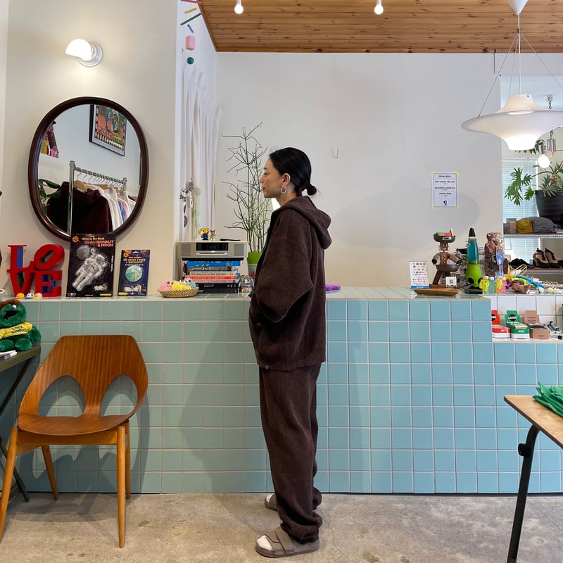 PHINGERIN / CORDY KNIT ZIP HOODIE | FLUTTER