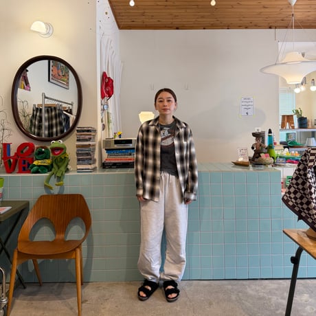 PHEENY / Rayon Ombre Check L/S Shirt
