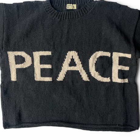 MacMahon Knitting Mills / BIG-S/S Crew Neck Knit-PEACE