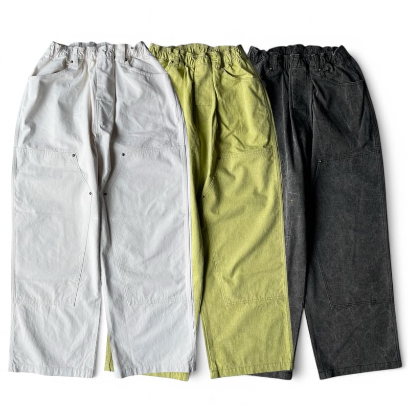COMFORTABLE REASON / Double Knee Pigment Pant |