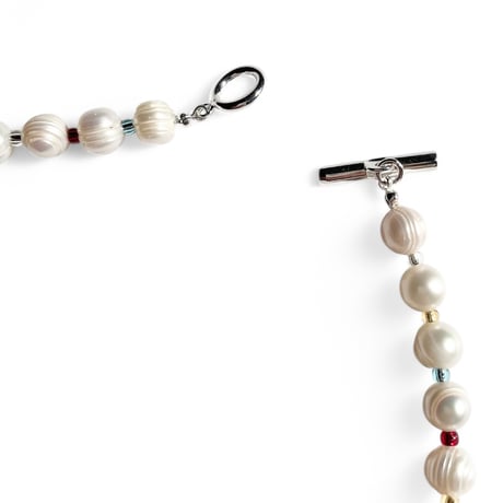 ROSETTAPRAYER / Pearl Beads Toggle Necklace