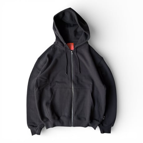 TRIBE WEAR / Basic Zip Up Hoodie CHARCOAL