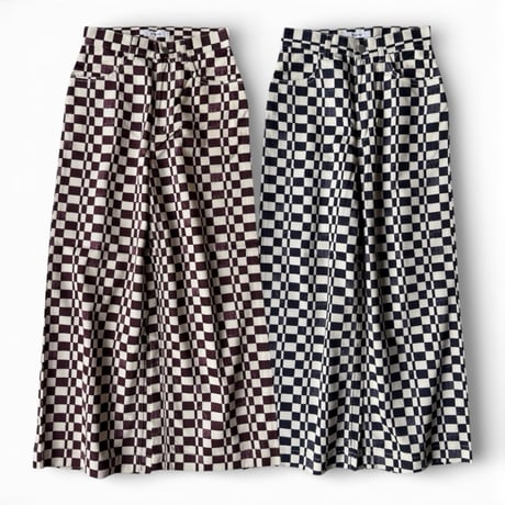 PHEENY / Checkered High Waist Wide Pants