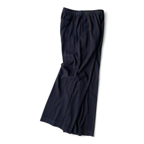PHEENY / Cotton inray stripe pants with apron