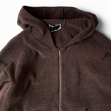 PHINGERIN / CORDY KNIT ZIP HOODIE
