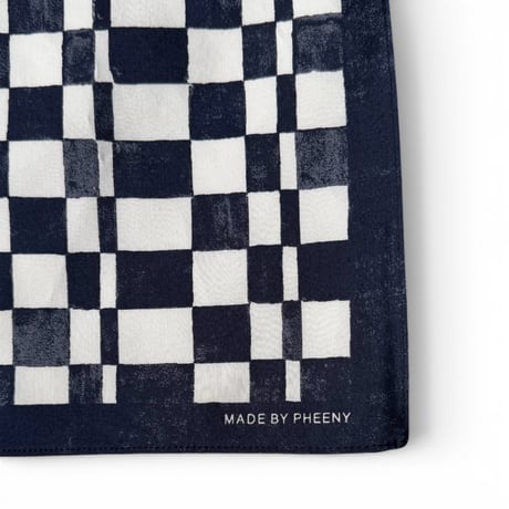 PHEENY / Cotton Silk Checkered Scarf