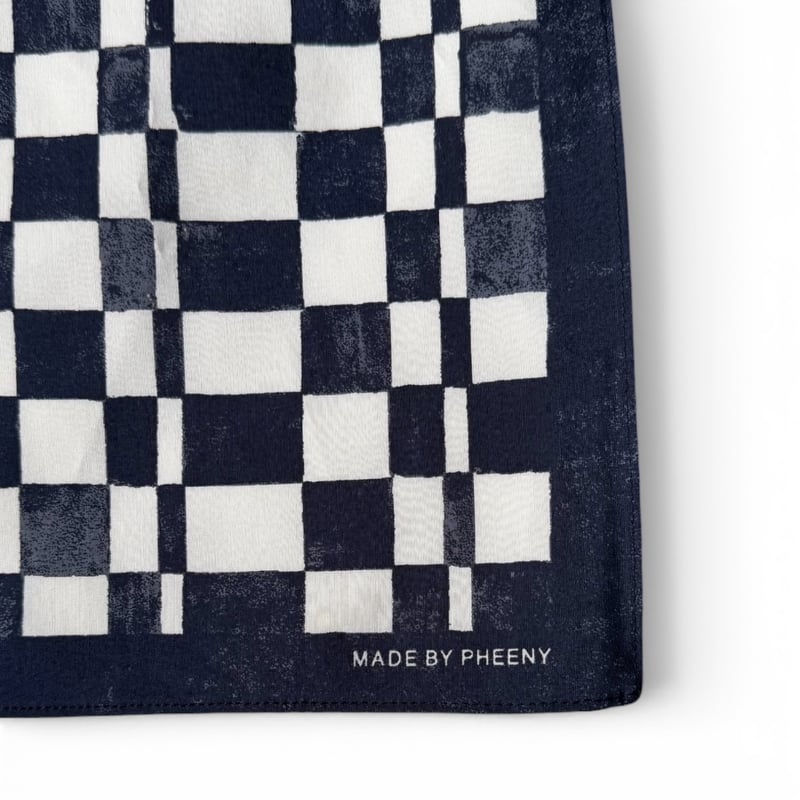 小物 pheeny 26ss Cotton Silk Checkered Scarf PHEENY / Cotton Silk Checkered Scarf | FLUTTER