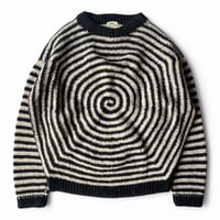 MacMahon Knitting Mills / Big L/S Crew Neck Knit-GuruGuru WHITE