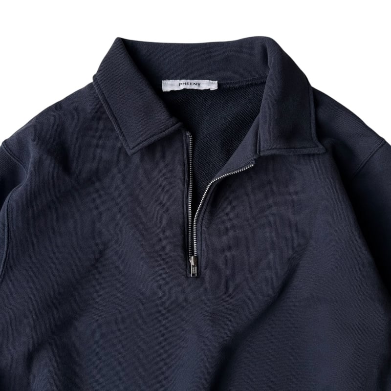 PHEENY / Athleisure Half-Zip Collared Pullover