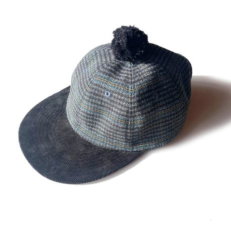 FLUTTER / 2WAY PONPON CAP Glen Check
