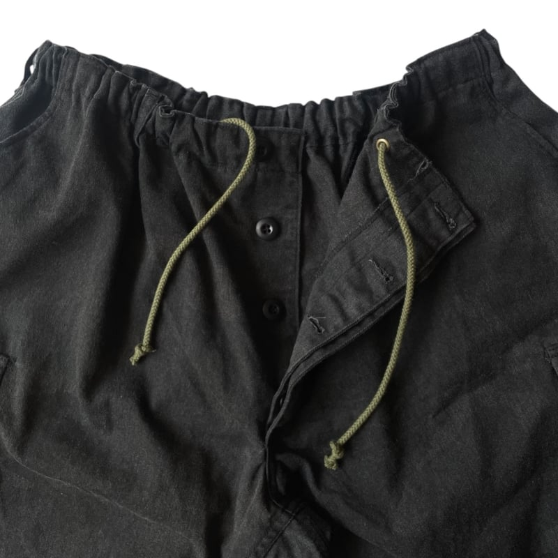 パンツ oddment Custom BDU SHORTS OVERDYED BLACK oddment / CUSTOM BDU SHORTS made in USA overdye