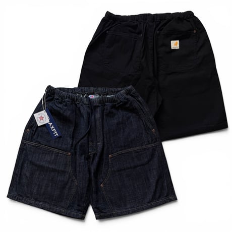RELAXFIT /  Double Knee pocket denim Beachshorts